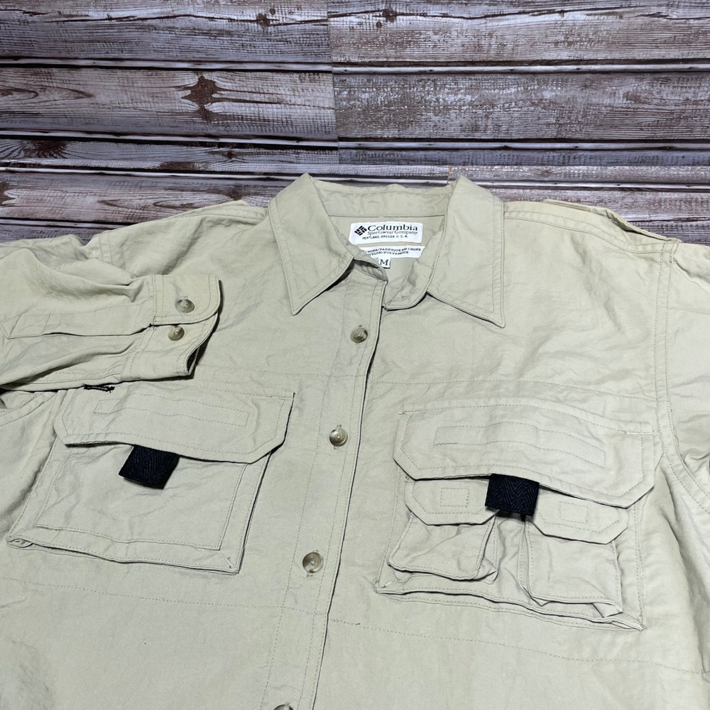 Columbia Long Sleeve Button Down Shirt Fishing Hiking Outdoors Medium